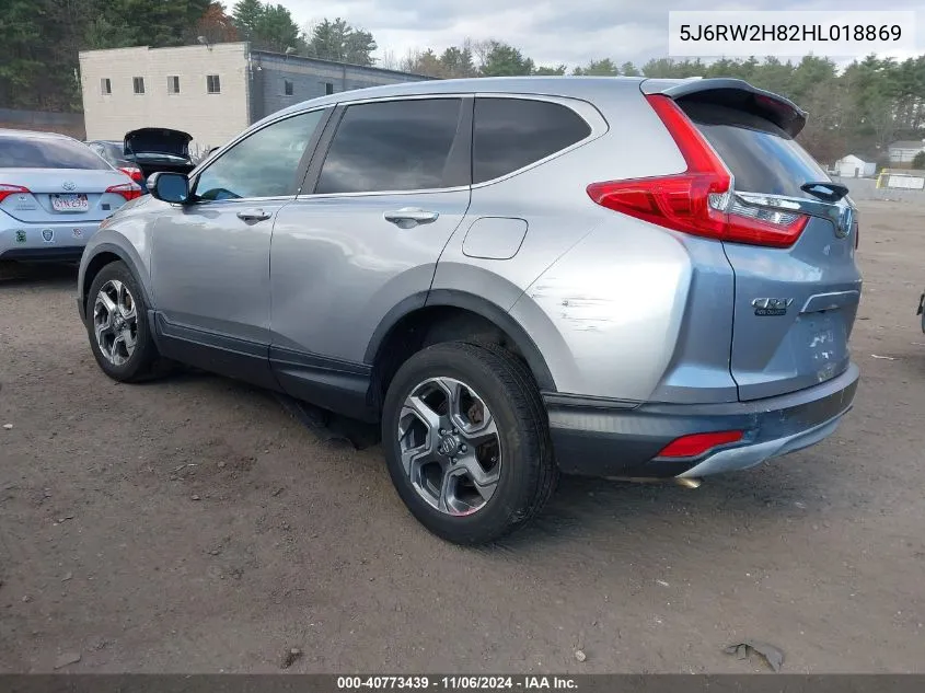 2017 Honda Cr-V Ex-L/Ex-L Navi VIN: 5J6RW2H82HL018869 Lot: 40773439