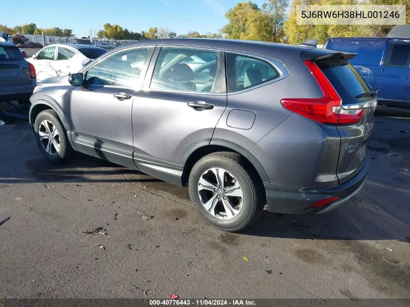 2017 Honda Cr-V Lx VIN: 5J6RW6H38HL001246 Lot: 40776443