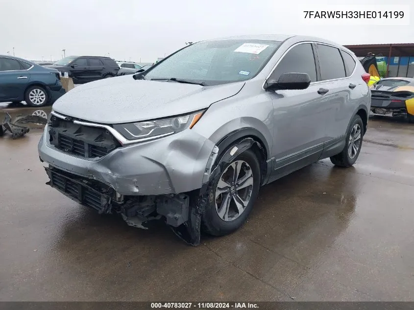 2017 Honda Cr-V Lx VIN: 7FARW5H33HE014199 Lot: 40783027