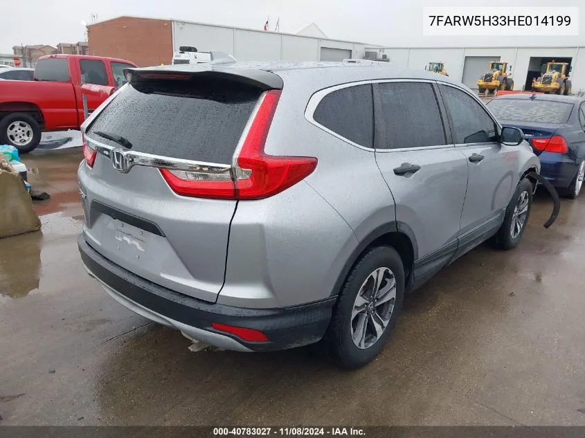 2017 Honda Cr-V Lx VIN: 7FARW5H33HE014199 Lot: 40783027