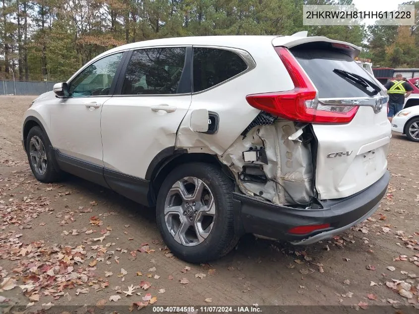 2017 Honda Cr-V Ex-L/Ex-L Navi VIN: 2HKRW2H81HH611228 Lot: 40784515