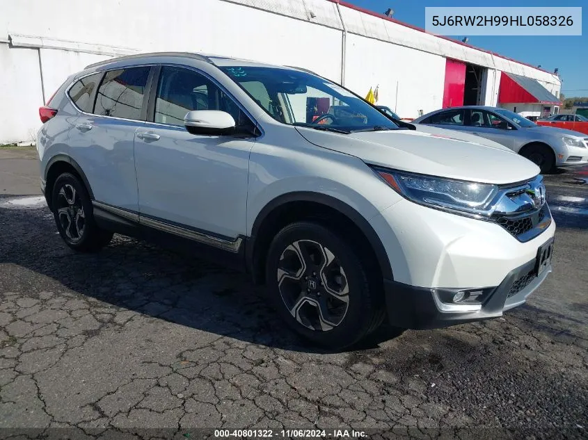 2017 Honda Cr-V Touring VIN: 5J6RW2H99HL058326 Lot: 40801322