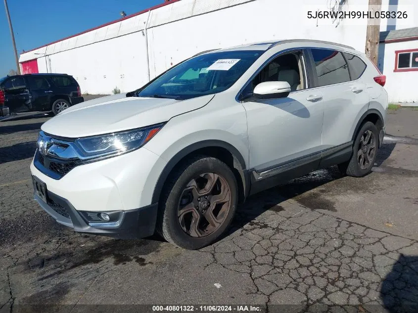 2017 Honda Cr-V Touring VIN: 5J6RW2H99HL058326 Lot: 40801322