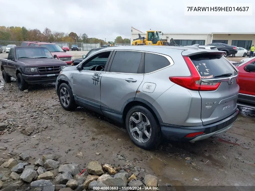 2017 Honda Cr-V Ex VIN: 7FARW1H59HE014637 Lot: 40803683