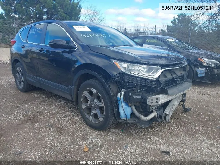 2017 Honda Cr-V Ex VIN: 5J6RW2H52HL057211 Lot: 40806877