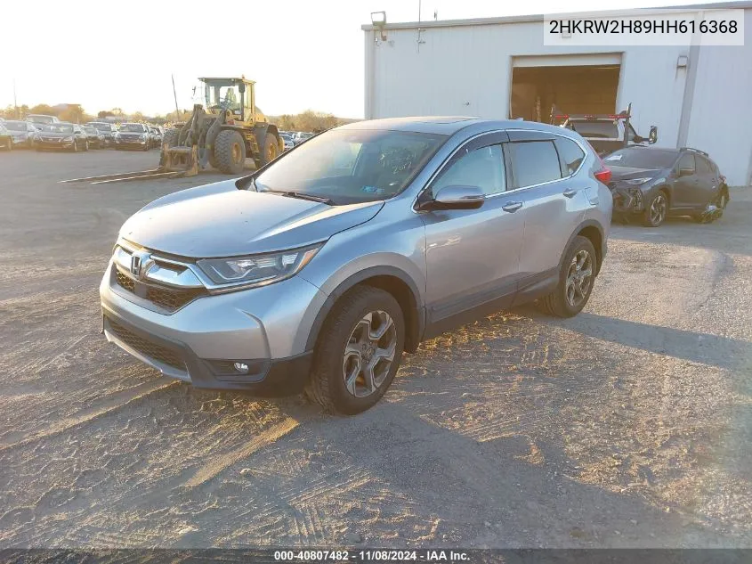 2017 Honda Cr-V Ex-L/Ex-L Navi VIN: 2HKRW2H89HH616368 Lot: 40807482