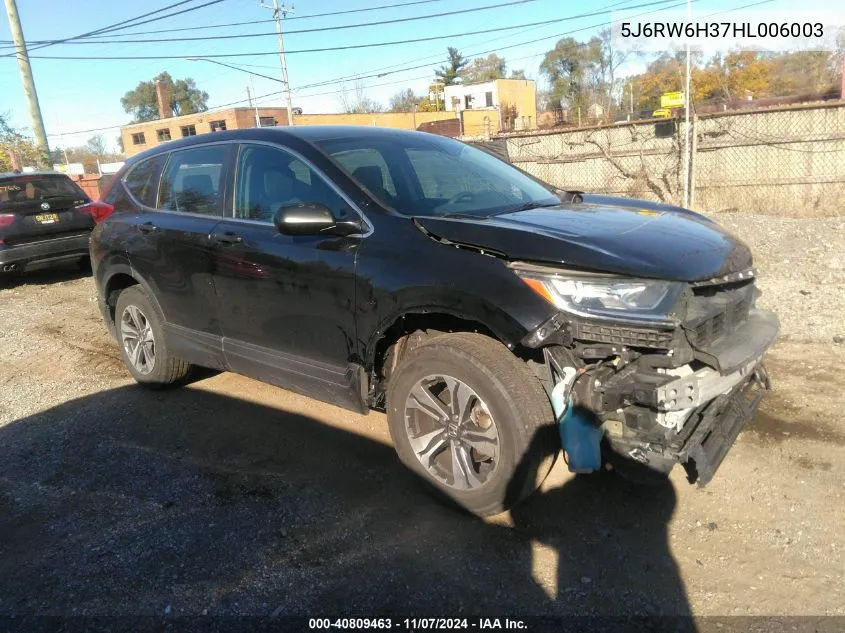 2017 Honda Cr-V Lx VIN: 5J6RW6H37HL006003 Lot: 40809463