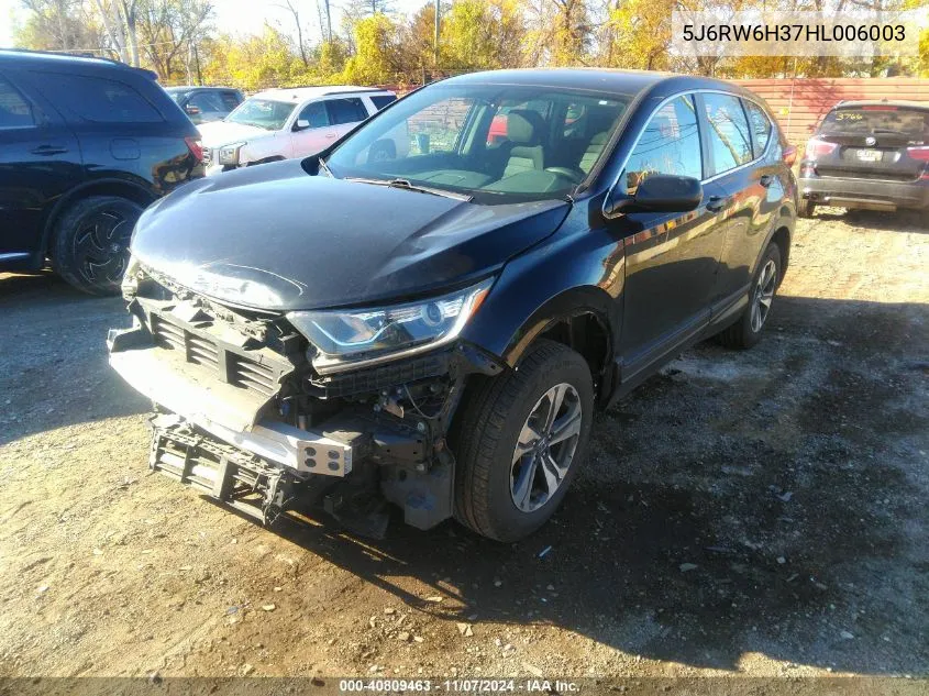 2017 Honda Cr-V Lx VIN: 5J6RW6H37HL006003 Lot: 40809463