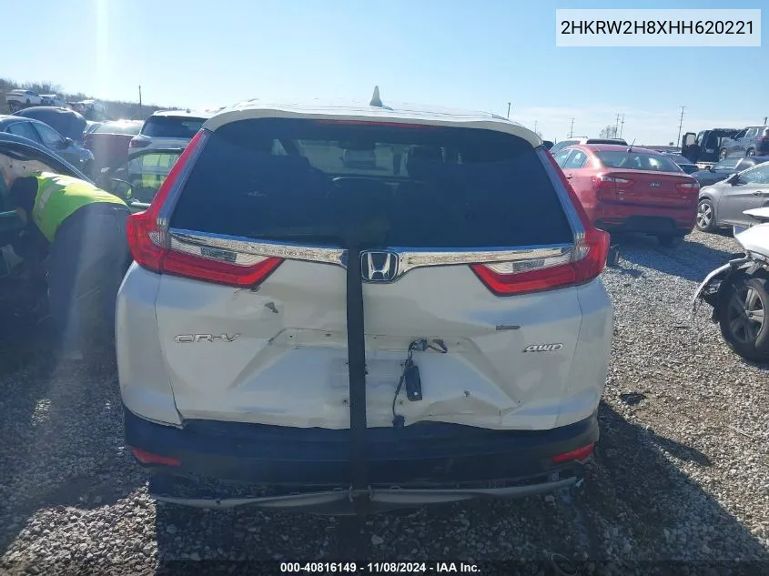 2017 Honda Cr-V Ex-L/Ex-L Navi VIN: 2HKRW2H8XHH620221 Lot: 40816149