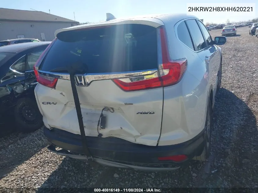 2017 Honda Cr-V Ex-L/Ex-L Navi VIN: 2HKRW2H8XHH620221 Lot: 40816149