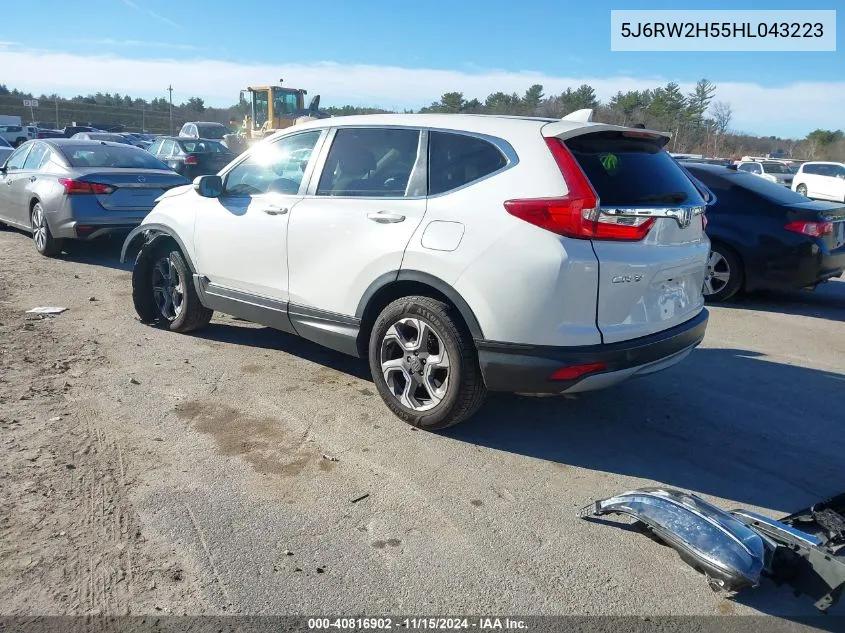 2017 Honda Cr-V Ex VIN: 5J6RW2H55HL043223 Lot: 40816902