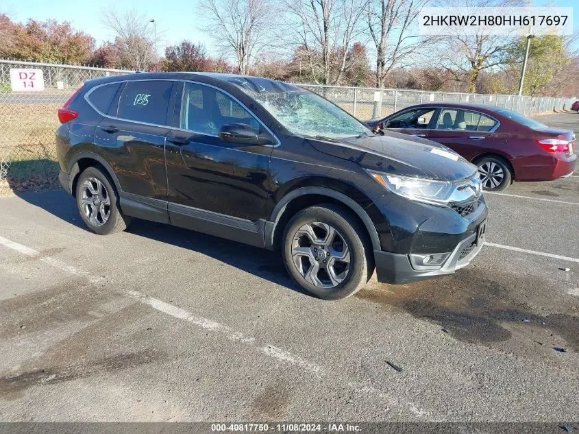 2017 Honda Cr-V Ex-L/Ex-L Navi VIN: 2HKRW2H80HH617697 Lot: 40817750