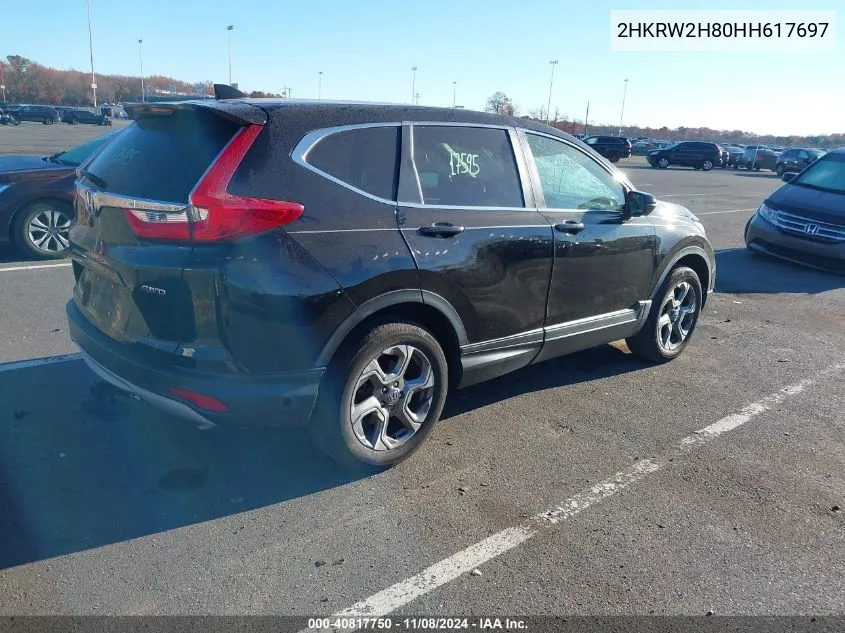 2017 Honda Cr-V Ex-L/Ex-L Navi VIN: 2HKRW2H80HH617697 Lot: 40817750