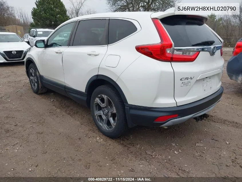 2017 Honda Cr-V VIN: 5J6RW2H8XHL020790 Lot: 40829722