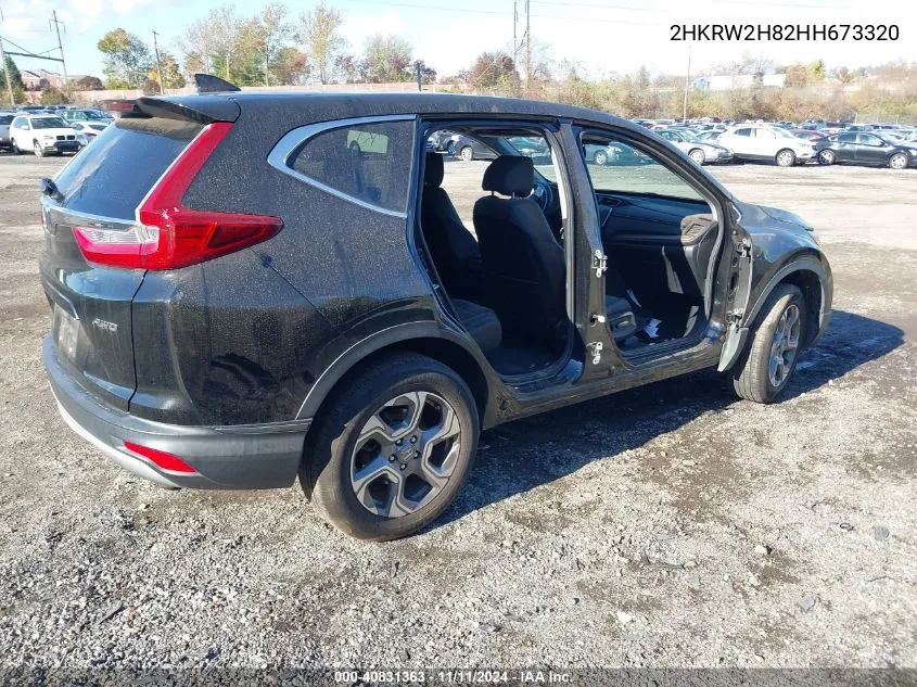 2017 Honda Cr-V Ex-L/Ex-L Navi VIN: 2HKRW2H82HH673320 Lot: 40831363