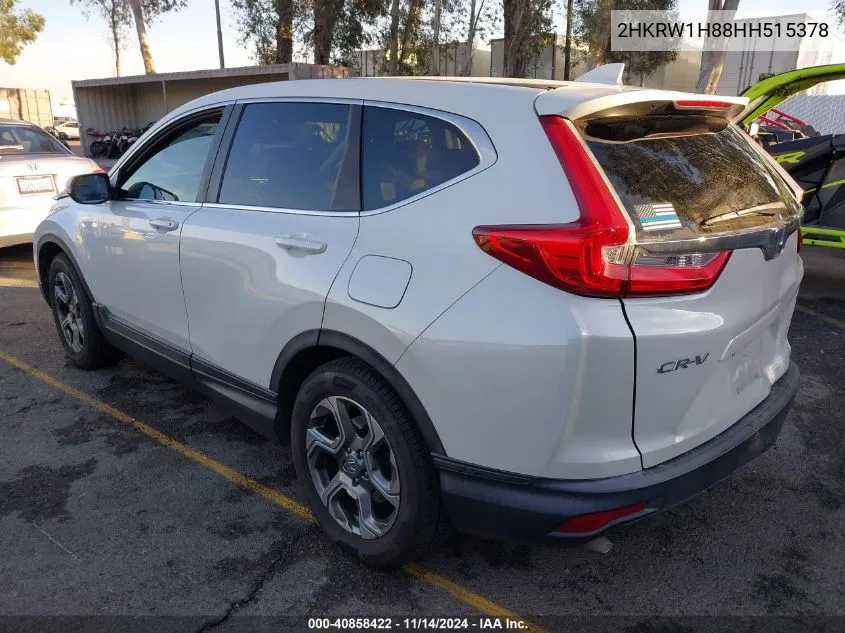 2017 Honda Cr-V Ex-L/Ex-L Navi VIN: 2HKRW1H88HH515378 Lot: 40858422