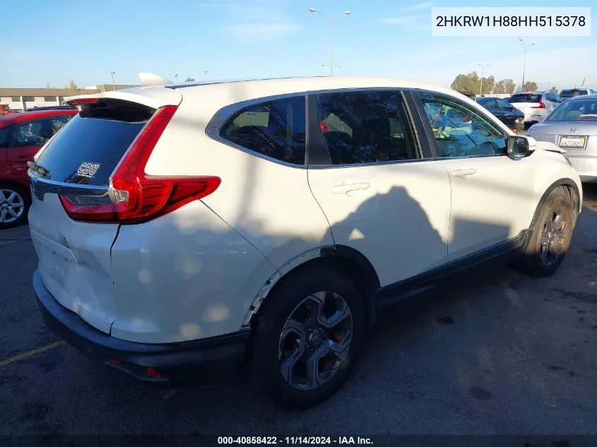 2017 Honda Cr-V Ex-L/Ex-L Navi VIN: 2HKRW1H88HH515378 Lot: 40858422