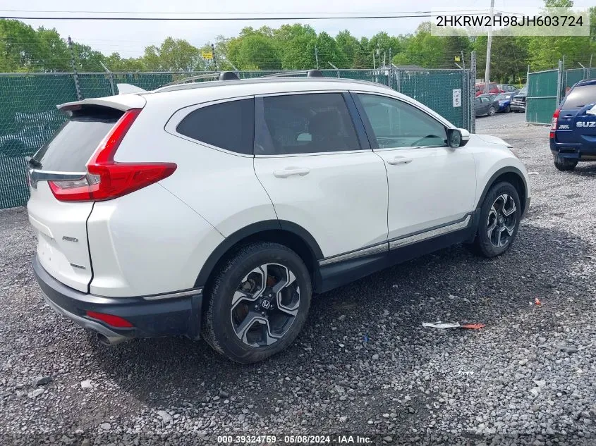 2018 Honda Cr-V Touring VIN: 2HKRW2H98JH603724 Lot: 39324759