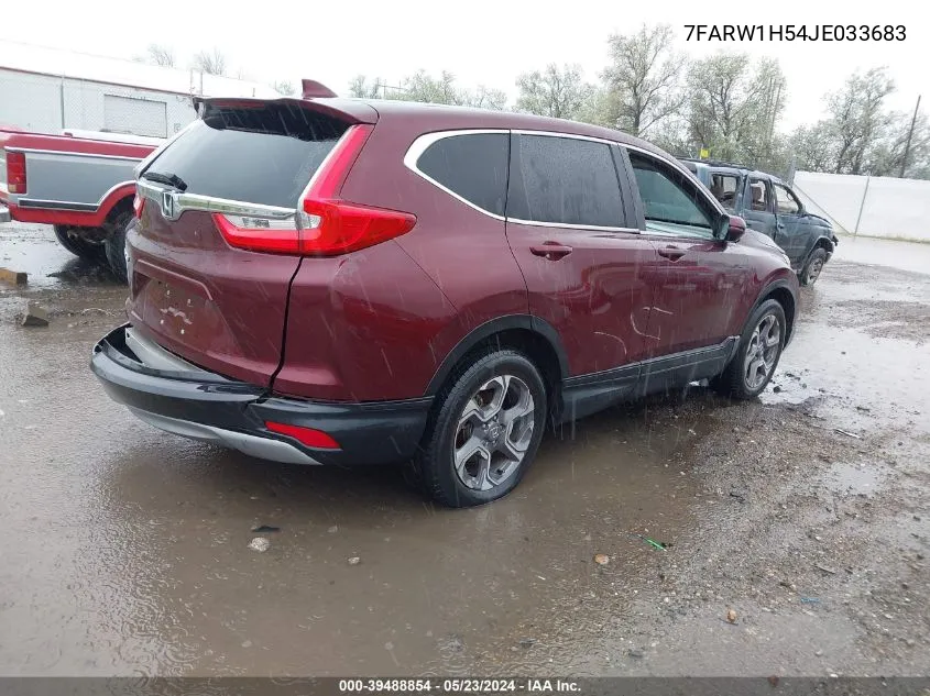 2018 Honda Cr-V Ex VIN: 7FARW1H54JE033683 Lot: 39488854