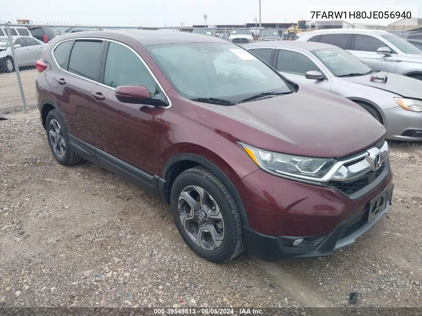 2018 Honda Cr-V Ex-L/Ex-L Navi VIN: 7FARW1H80JE056940 Lot: 39549813