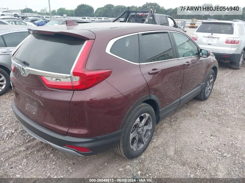 2018 Honda Cr-V Ex-L/Ex-L Navi VIN: 7FARW1H80JE056940 Lot: 39549813