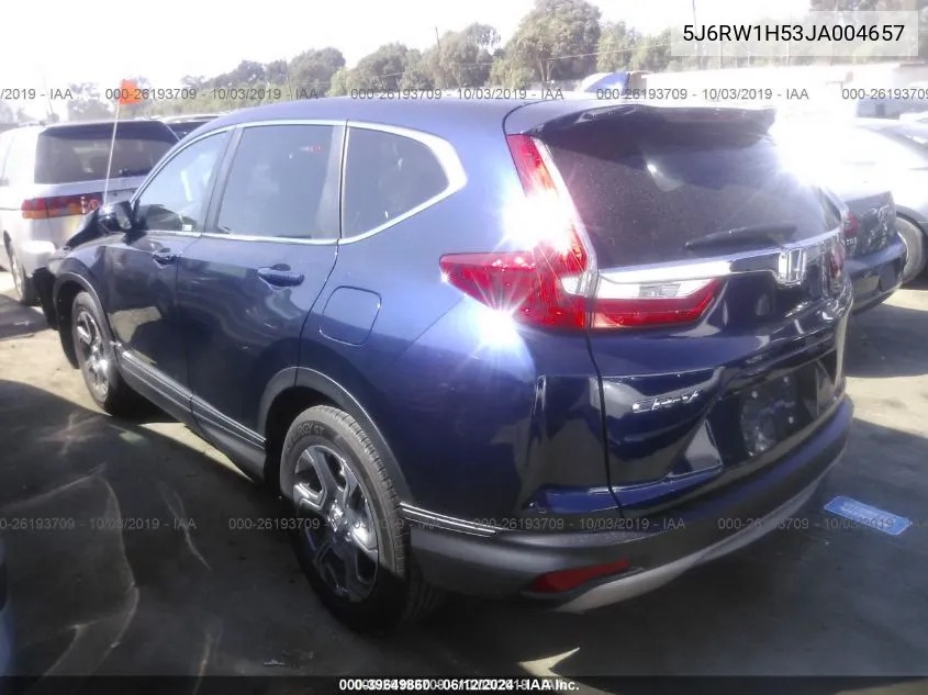 2018 Honda Cr-V Ex VIN: 5J6RW1H53JA004657 Lot: 39649860