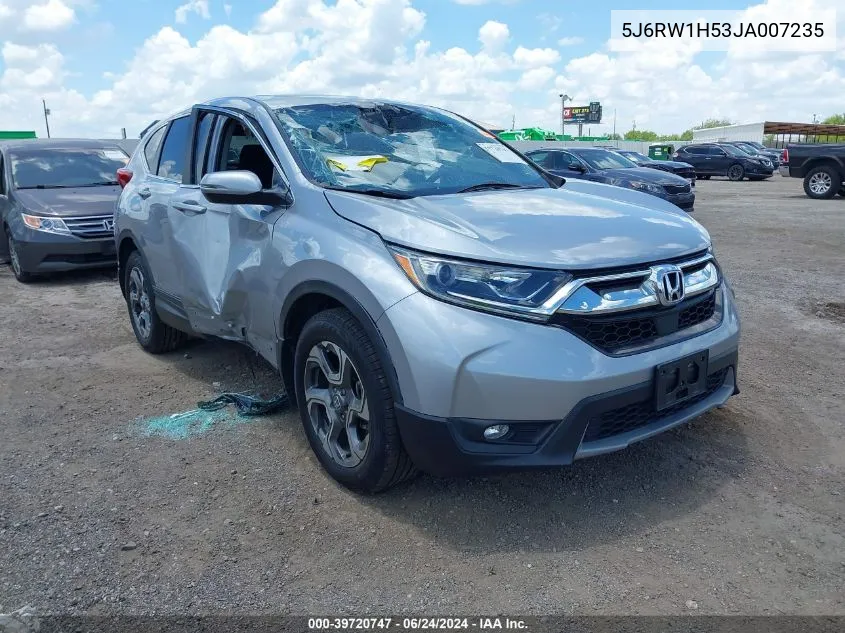 2018 Honda Cr-V Ex VIN: 5J6RW1H53JA007235 Lot: 39720747