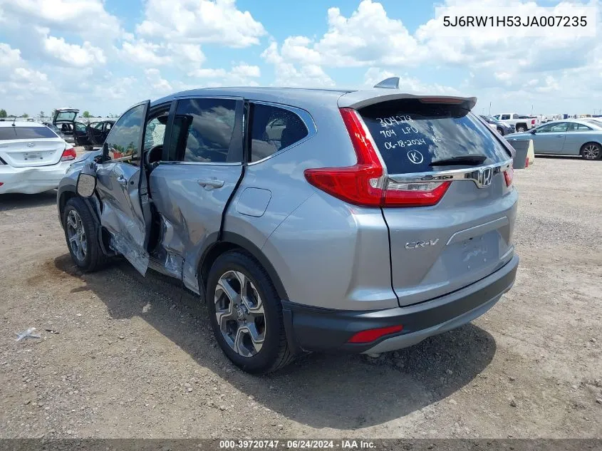 2018 Honda Cr-V Ex VIN: 5J6RW1H53JA007235 Lot: 39720747