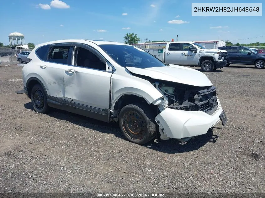 2018 Honda Cr-V Ex-L/Ex-L Navi VIN: 2HKRW2H82JH648648 Lot: 39794546