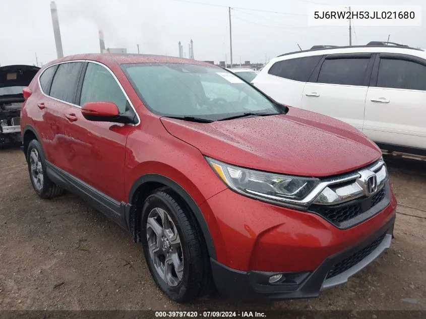 2018 Honda Cr-V Ex VIN: 5J6RW2H53JL021680 Lot: 39797420