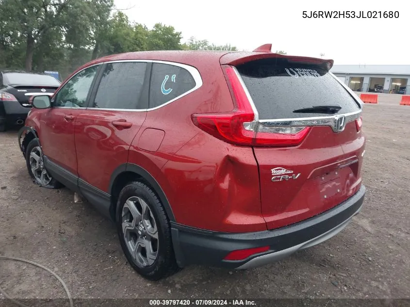 2018 Honda Cr-V Ex VIN: 5J6RW2H53JL021680 Lot: 39797420