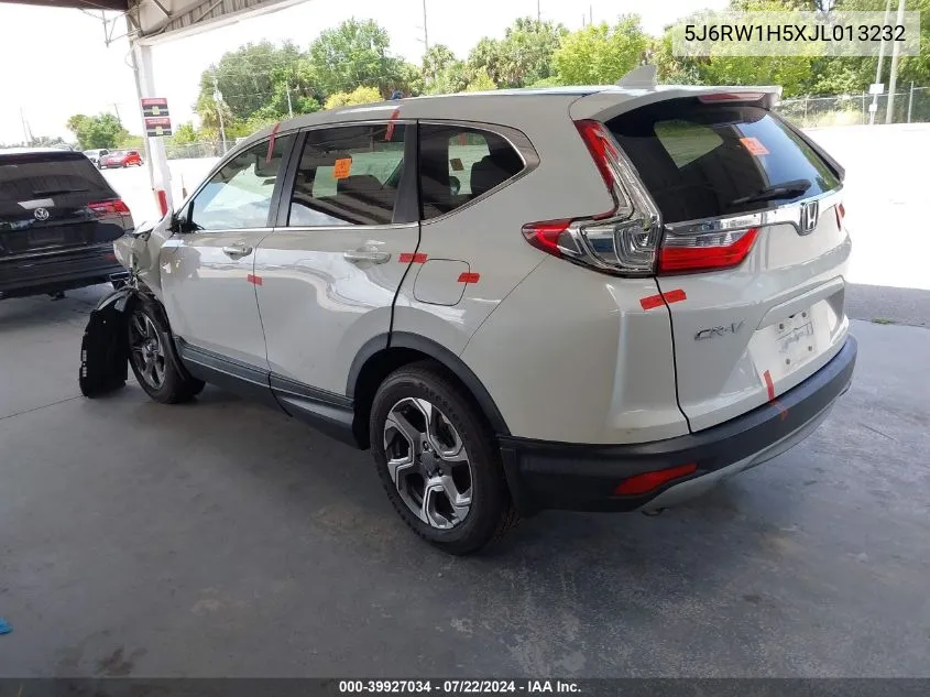 2018 Honda Cr-V Ex VIN: 5J6RW1H5XJL013232 Lot: 39927034