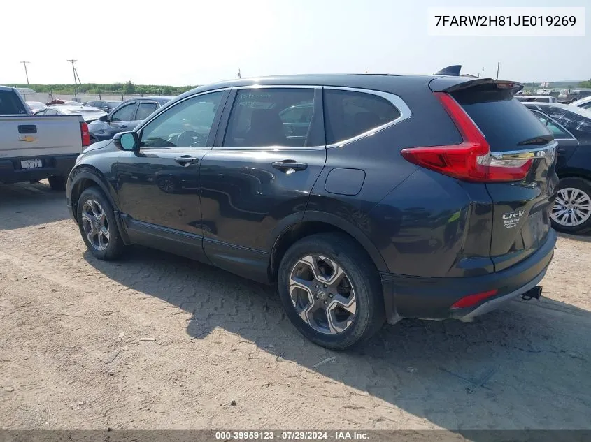 2018 Honda Cr-V Ex-L/Ex-L Navi VIN: 7FARW2H81JE019269 Lot: 39959123