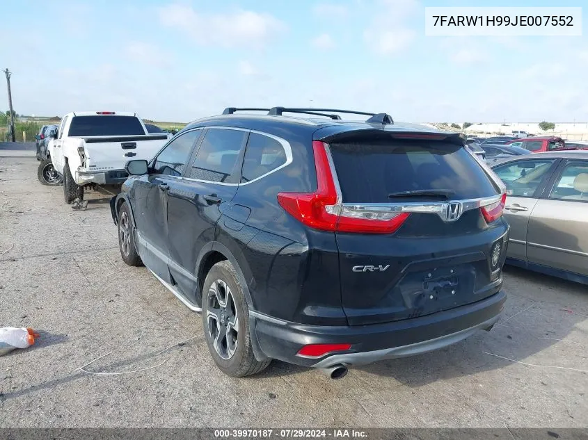 2018 Honda Cr-V Touring VIN: 7FARW1H99JE007552 Lot: 39970187