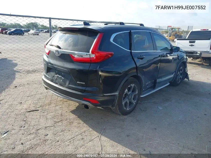 2018 Honda Cr-V Touring VIN: 7FARW1H99JE007552 Lot: 39970187