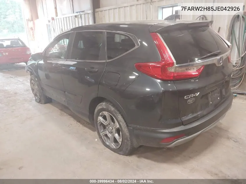 2018 Honda Cr-V Ex-L/Ex-L Navi VIN: 7FARW2H85JE042926 Lot: 39996434