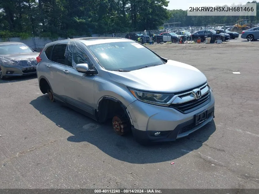 2018 Honda Cr-V Ex VIN: 2HKRW2H5XJH681466 Lot: 40112240