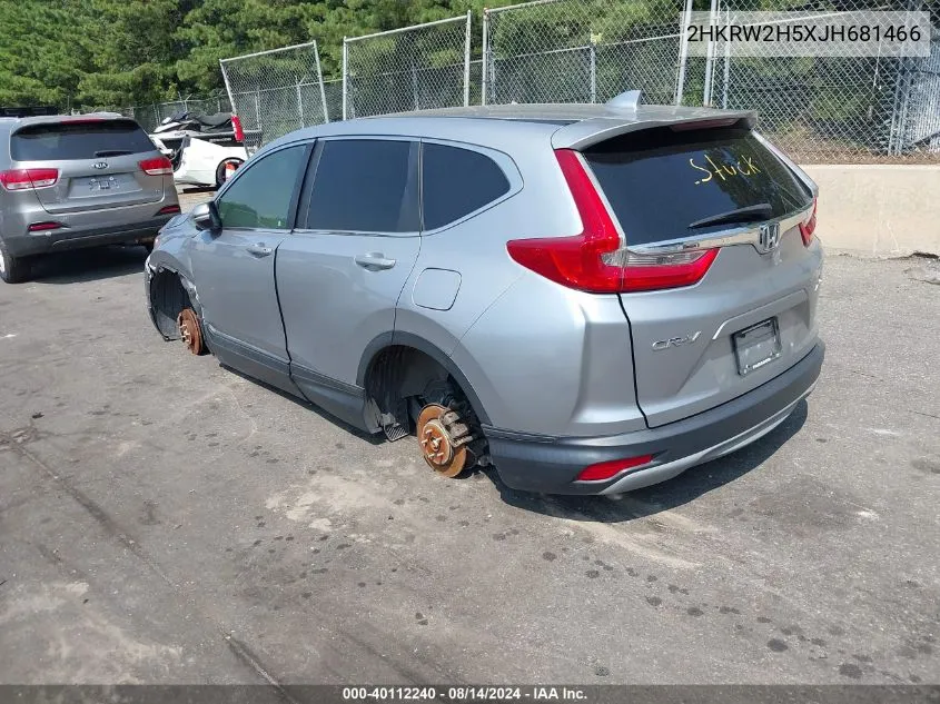 2018 Honda Cr-V Ex VIN: 2HKRW2H5XJH681466 Lot: 40112240