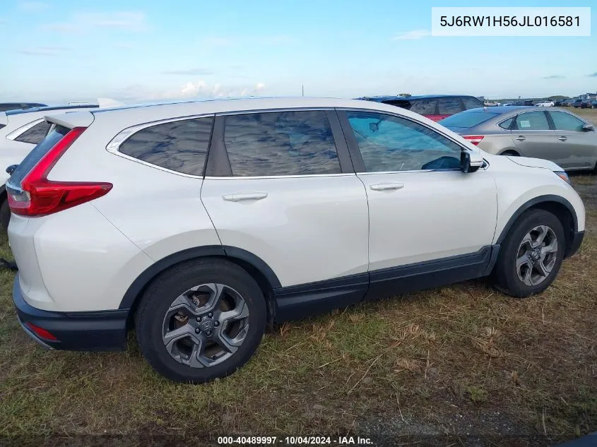 5J6RW1H56JL016581 2018 Honda Cr-V Ex