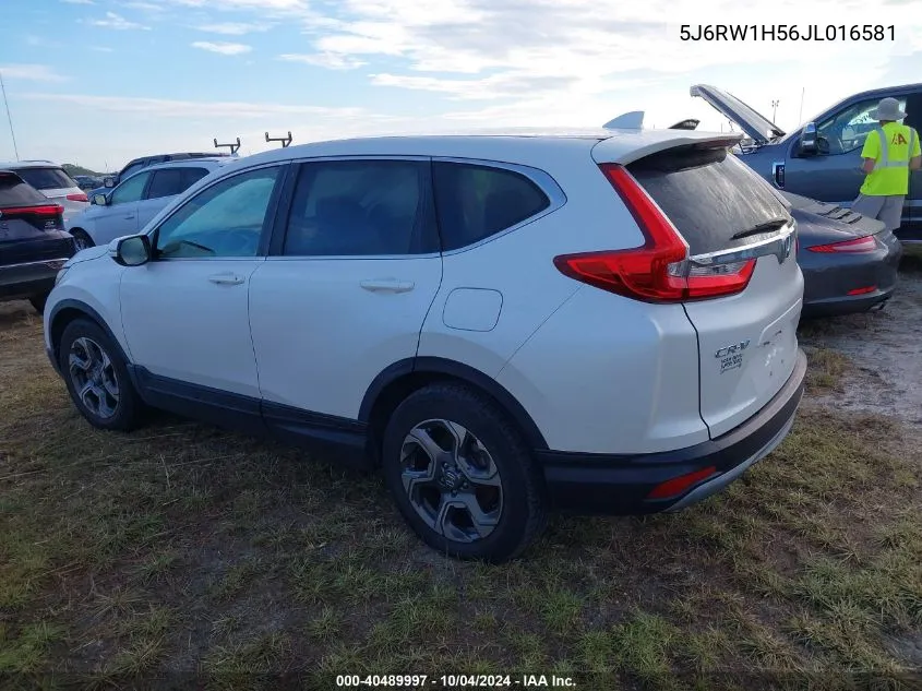 5J6RW1H56JL016581 2018 Honda Cr-V Ex