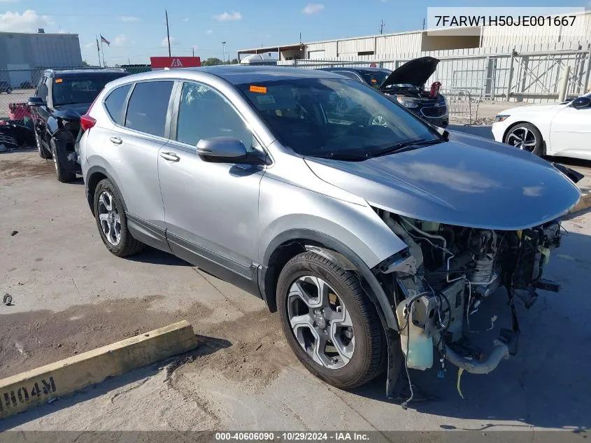 2018 Honda Cr-V Ex VIN: 7FARW1H50JE001667 Lot: 40606090