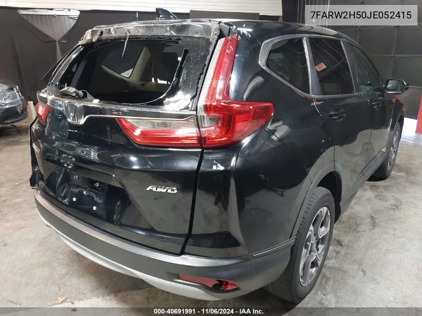 2018 Honda Cr-V Ex VIN: 7FARW2H50JE052415 Lot: 40691991