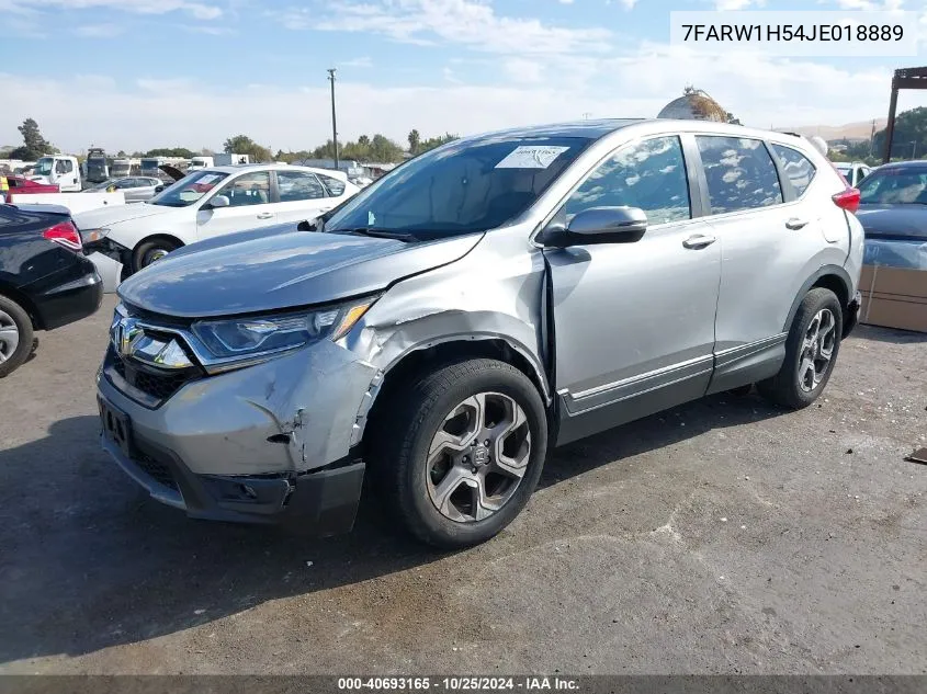 2018 Honda Cr-V Ex VIN: 7FARW1H54JE018889 Lot: 40693165