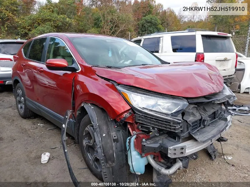 2018 Honda Cr-V Ex VIN: 2HKRW1H52JH519910 Lot: 40705138