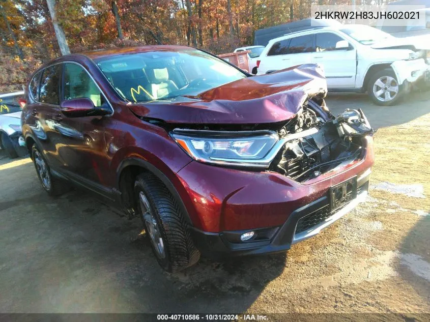 2018 Honda Cr-V Ex-L/Ex-L Navi VIN: 2HKRW2H83JH602021 Lot: 40710586