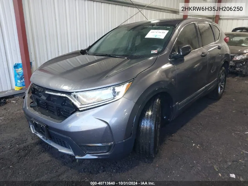 2018 Honda Cr-V Lx VIN: 2HKRW6H35JH206250 Lot: 40713640