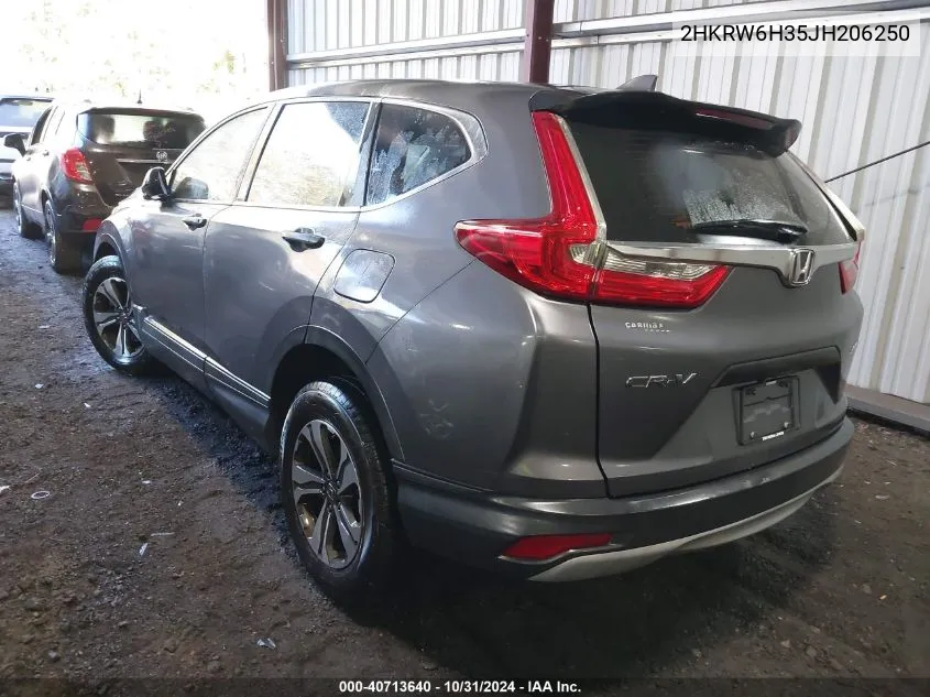 2018 Honda Cr-V Lx VIN: 2HKRW6H35JH206250 Lot: 40713640