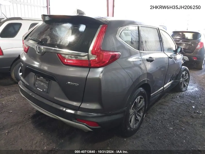 2018 Honda Cr-V Lx VIN: 2HKRW6H35JH206250 Lot: 40713640