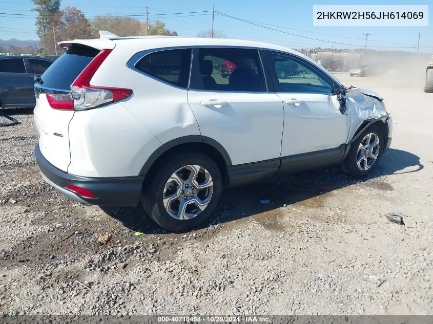 2018 Honda Cr-V Ex VIN: 2HKRW2H56JH614069 Lot: 40718458