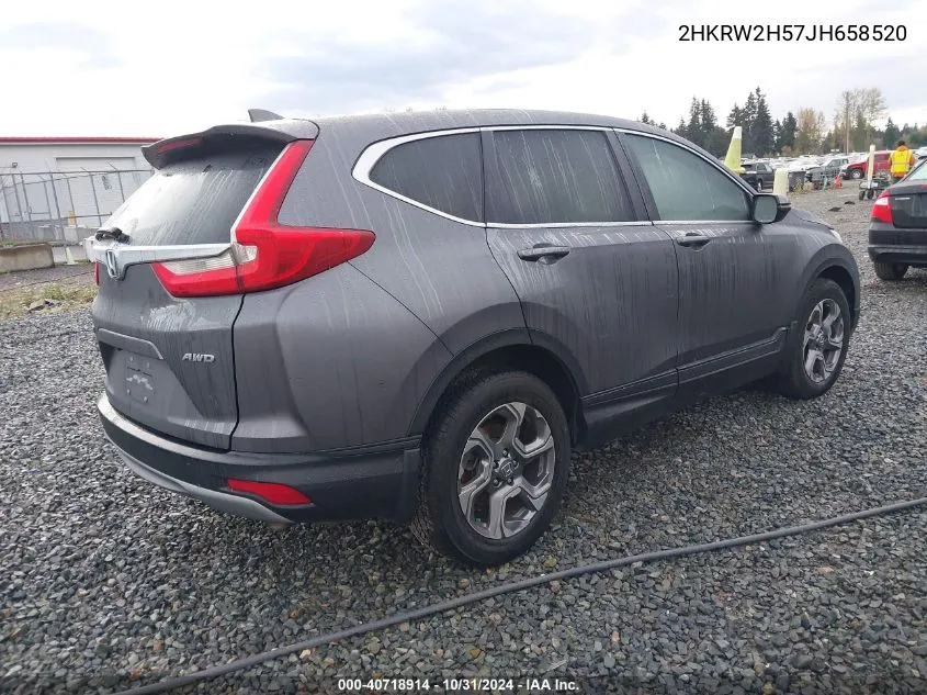 2018 Honda Cr-V Ex VIN: 2HKRW2H57JH658520 Lot: 40718914